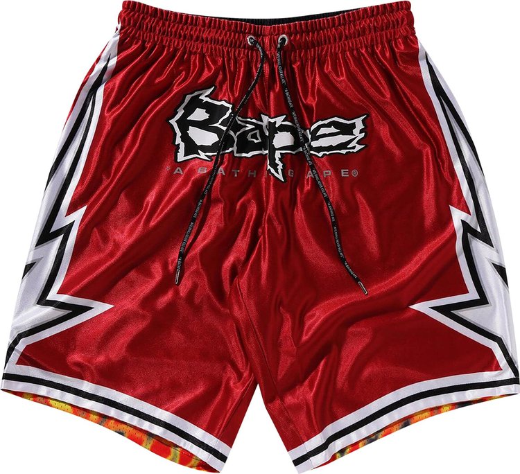 BAPE Reversible Basketball Shorts Red