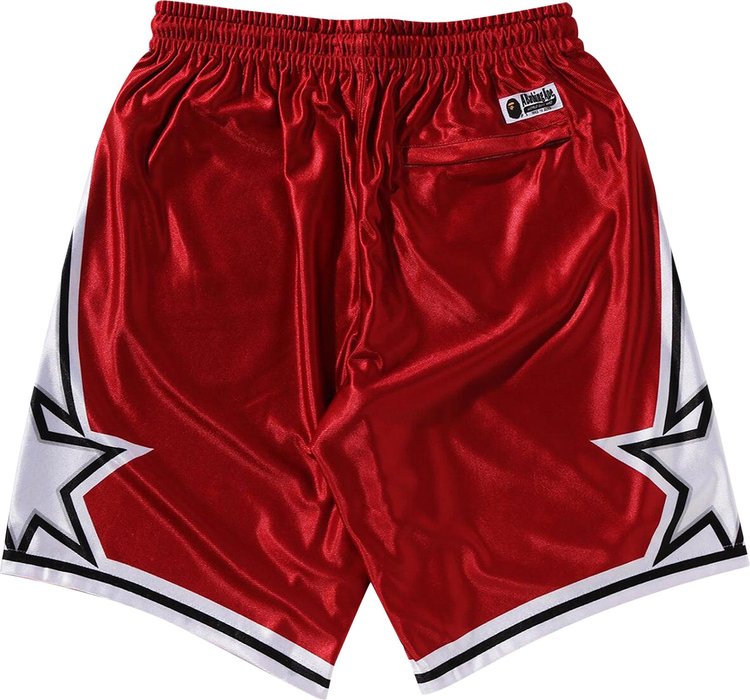 BAPE Reversible Basketball Shorts Red