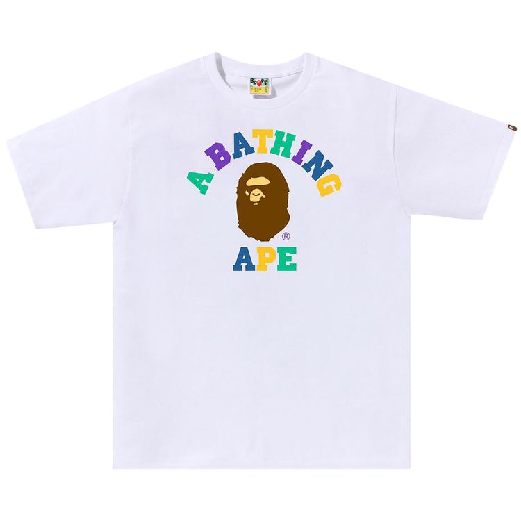 BAPE Colors College T Shirt White
