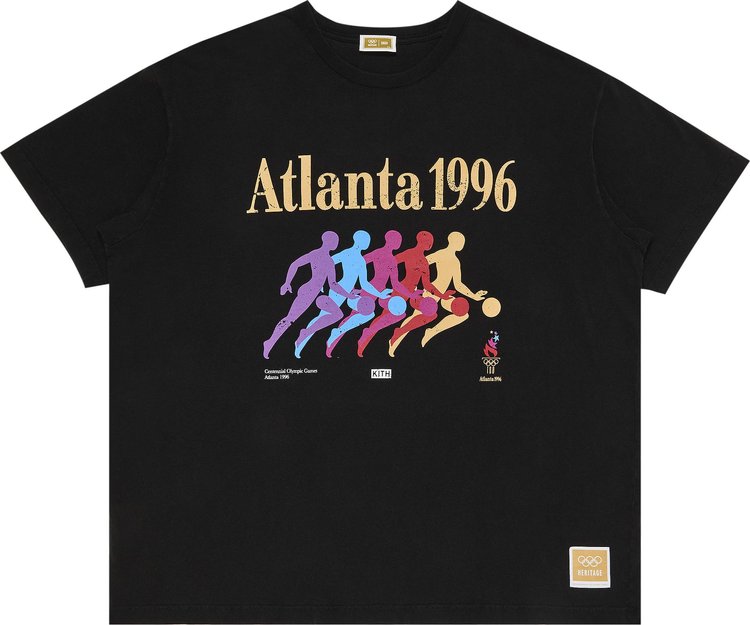 Kith For Olympics Heritage Atlanta Basketball Vintage Tee Black