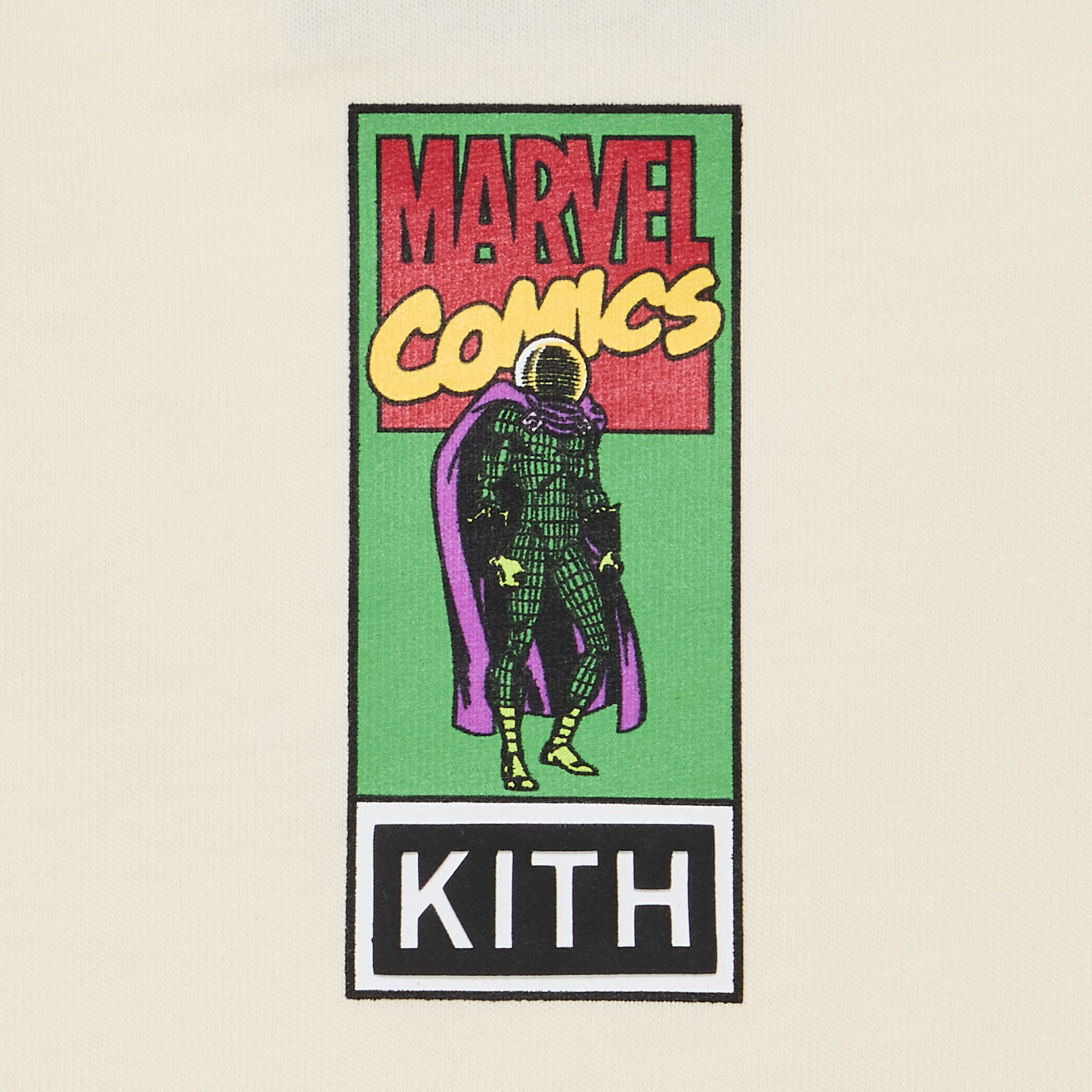 Buy Kith x Marvel Mysterio Spiderman Vintage Tee 'Sandrift