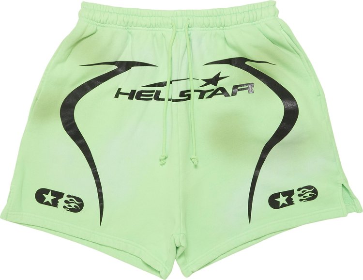 Hellstar Warm Up Shorts Neon Green