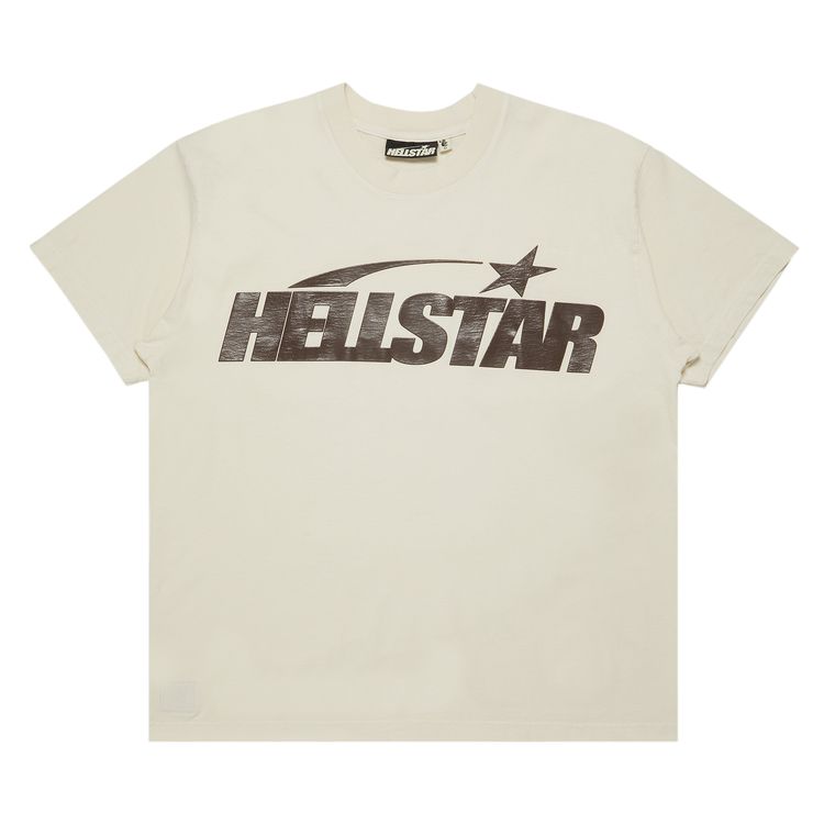 Hellstar Classic T Shirt Regular Print WhiteBrown