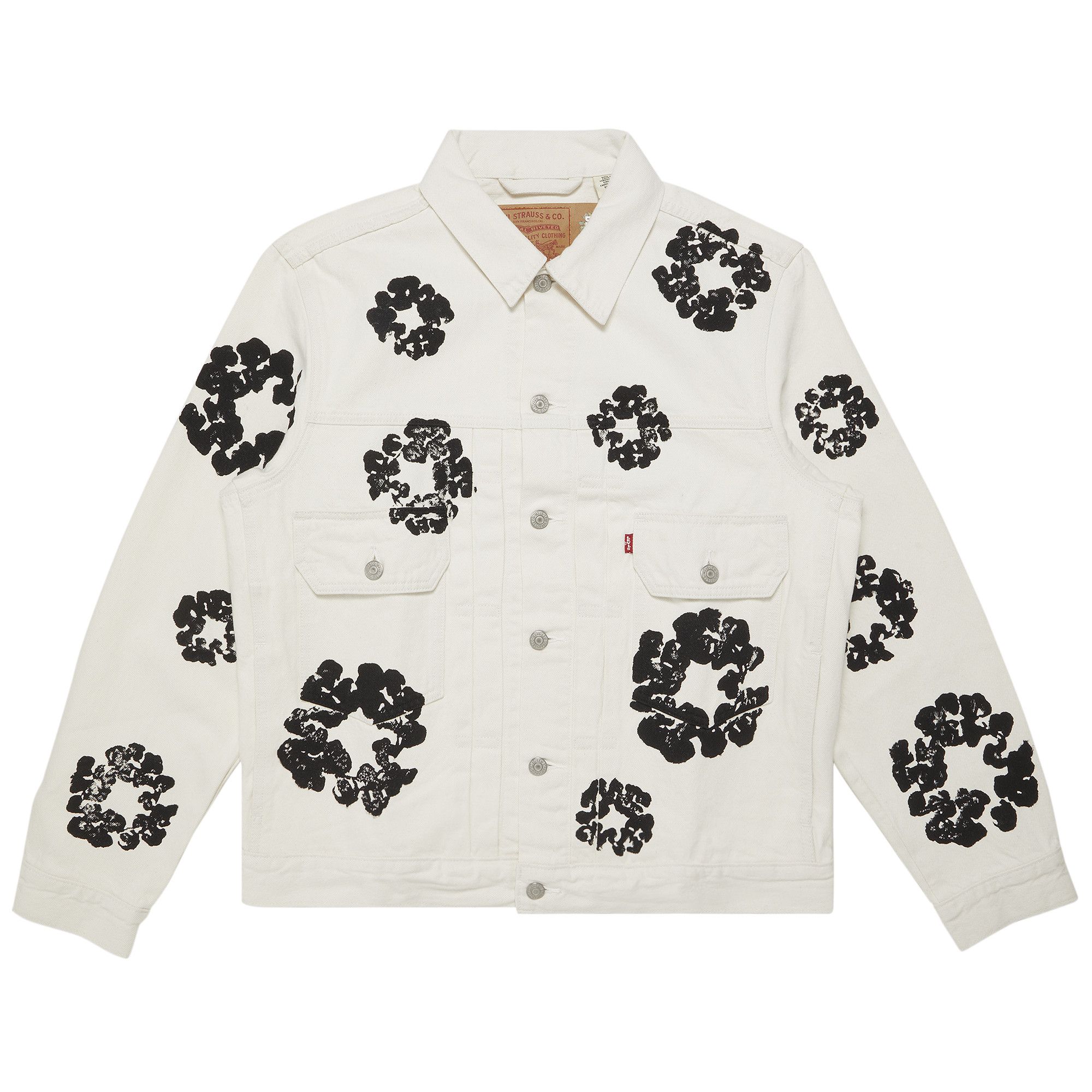 Buy Denim Tears Type II All Over Wreath Jacket 'White' - 802
