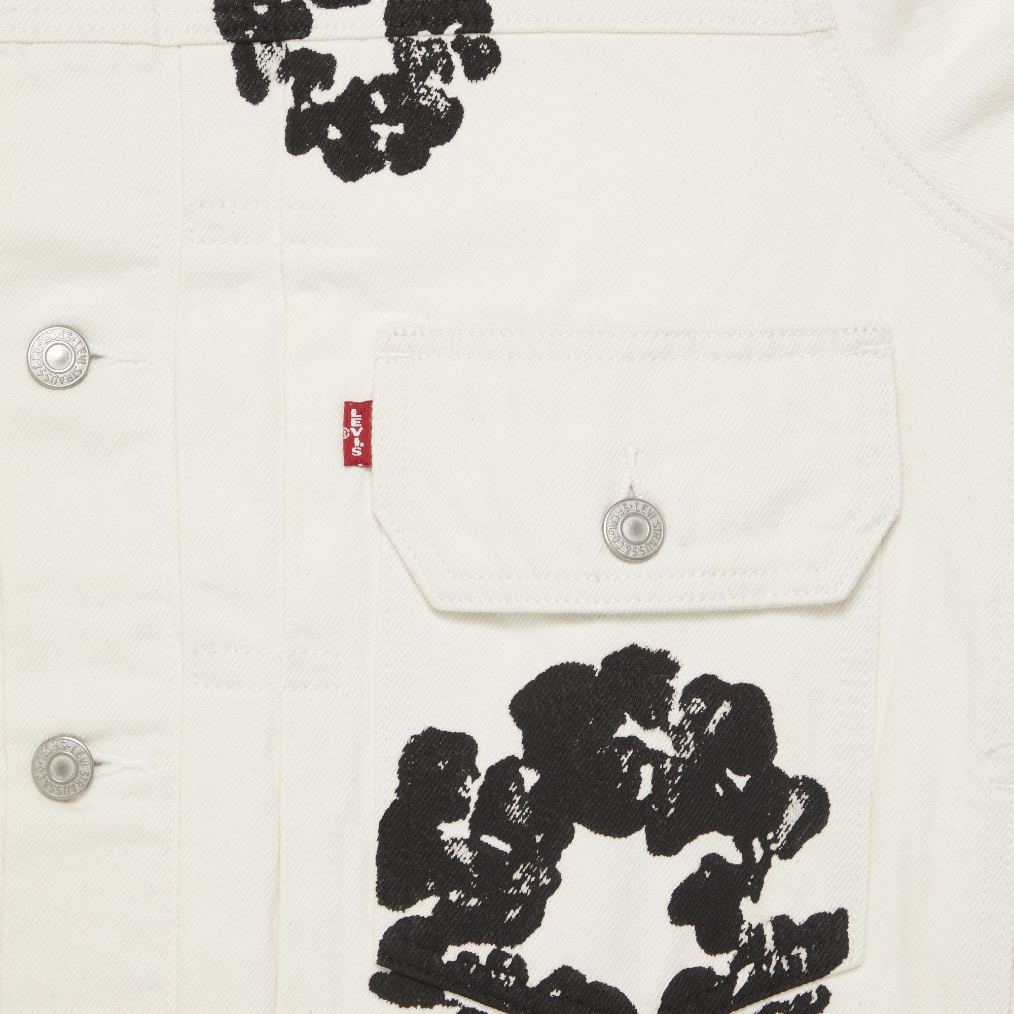 Buy Denim Tears Type II All Over Wreath Jacket 'White' - 802
