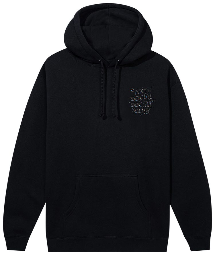 Anti Social Social Club Bubbles Logo Hoodie Black