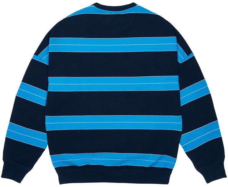 Palace Relax Stripe Crew Navy