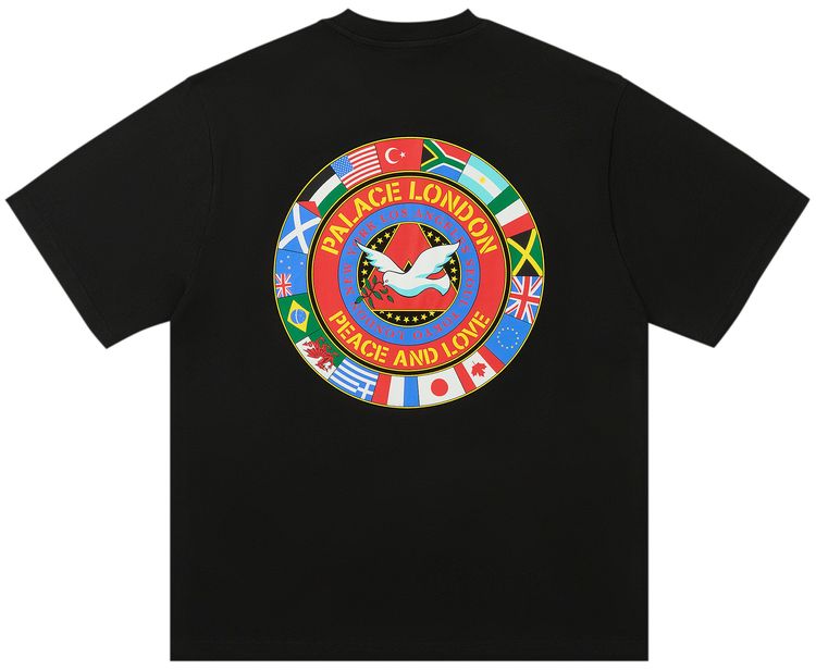 Palace Nations T Shirt Black
