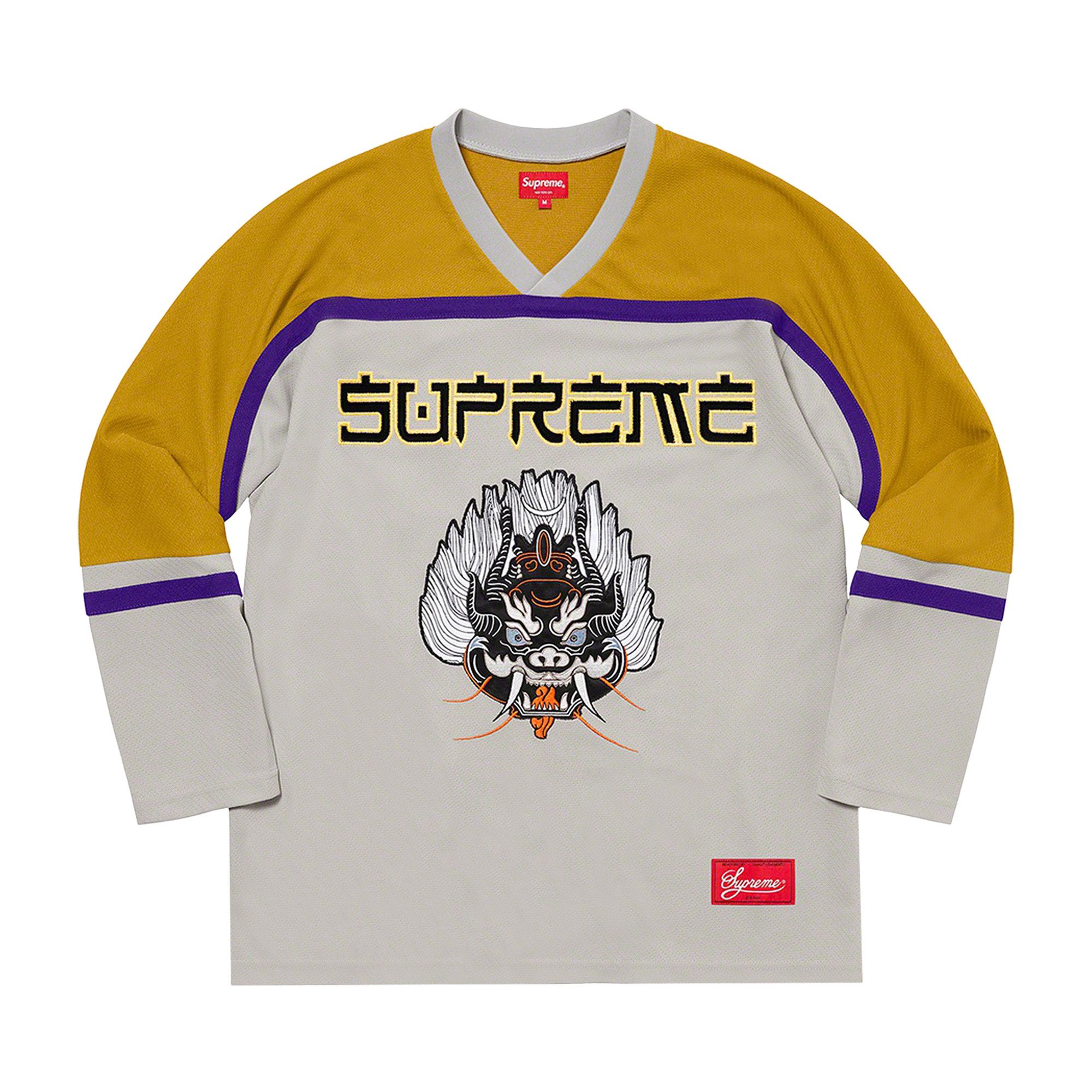 その他 Supreme 21aw Demon Hockey Jersey Buy Supreme Demon Hockey Jersey 'Grey' - FW21KN19 GREY | GOAT