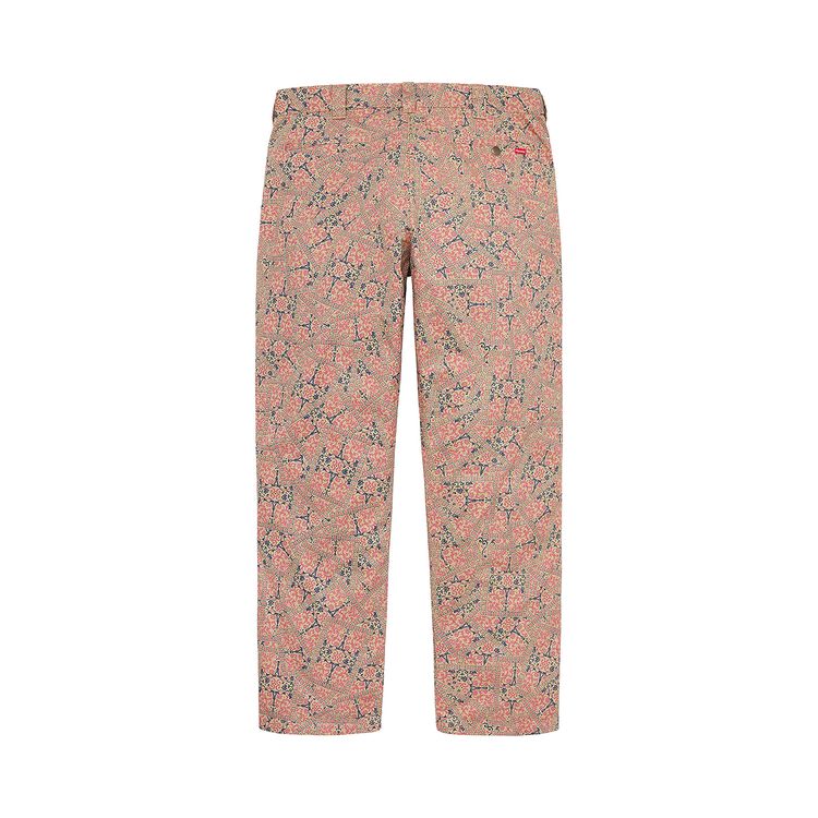 Supreme Work Pant Khaki Floral Cards