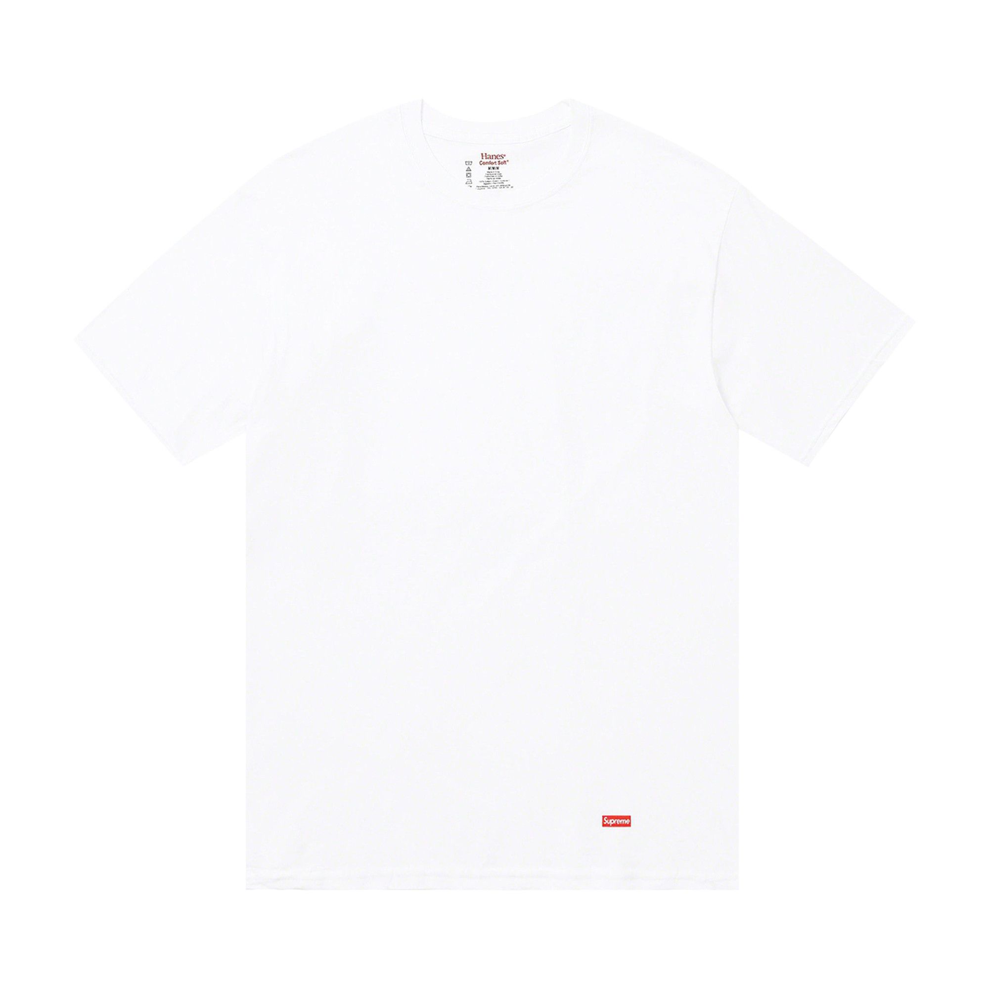 Buy Supreme x Hanes Tagless Tees (3 Pack) 'White' - FW21A23 WHITE