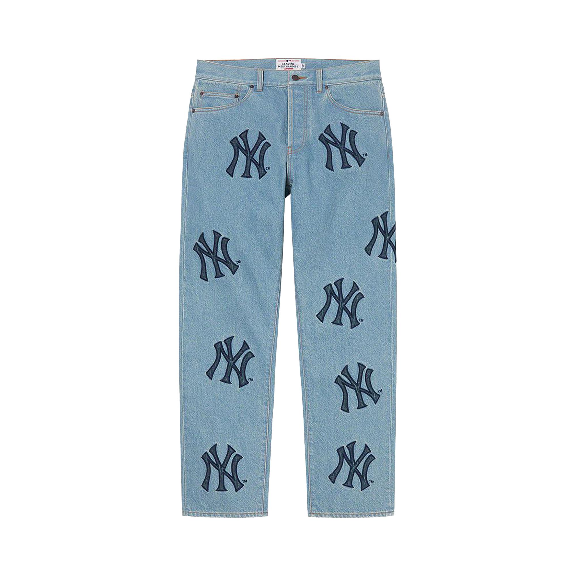 Supreme New York ストレートデニム 34インチ Buy Supreme x New York Yankees Regular Jean 'Washed Blue