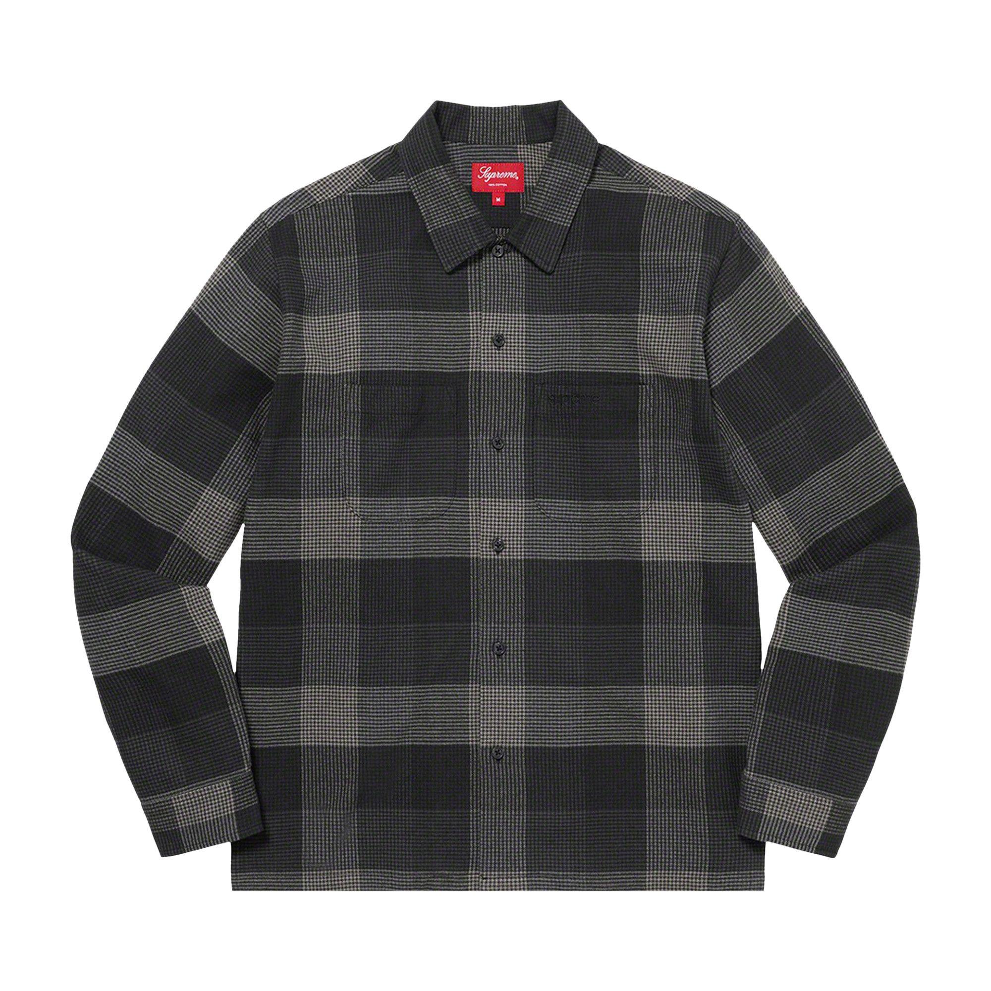 Buy Supreme Plaid Flannel Shirt 'Black' - FW21S36 BLACK | GOAT