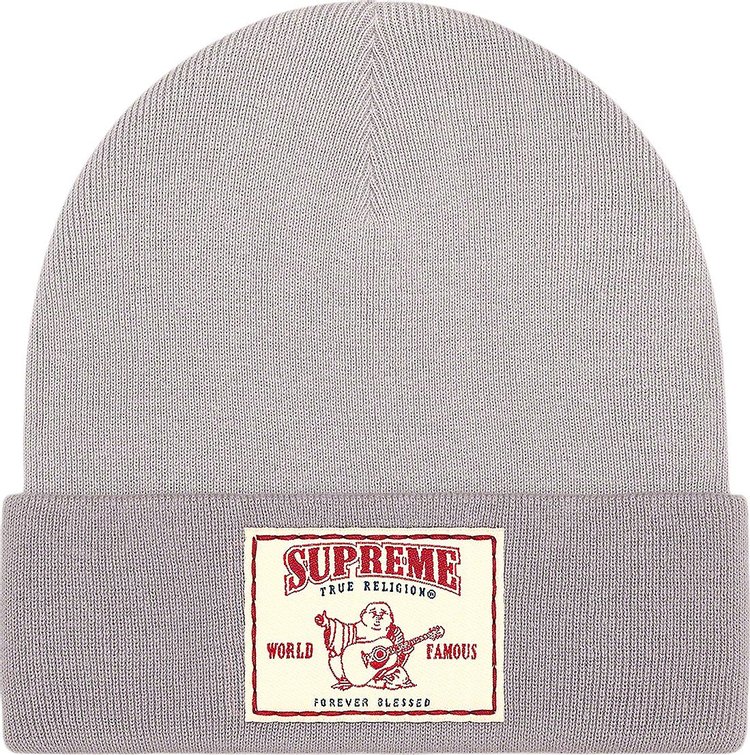 Supreme x True Religion Beanie Light Grey