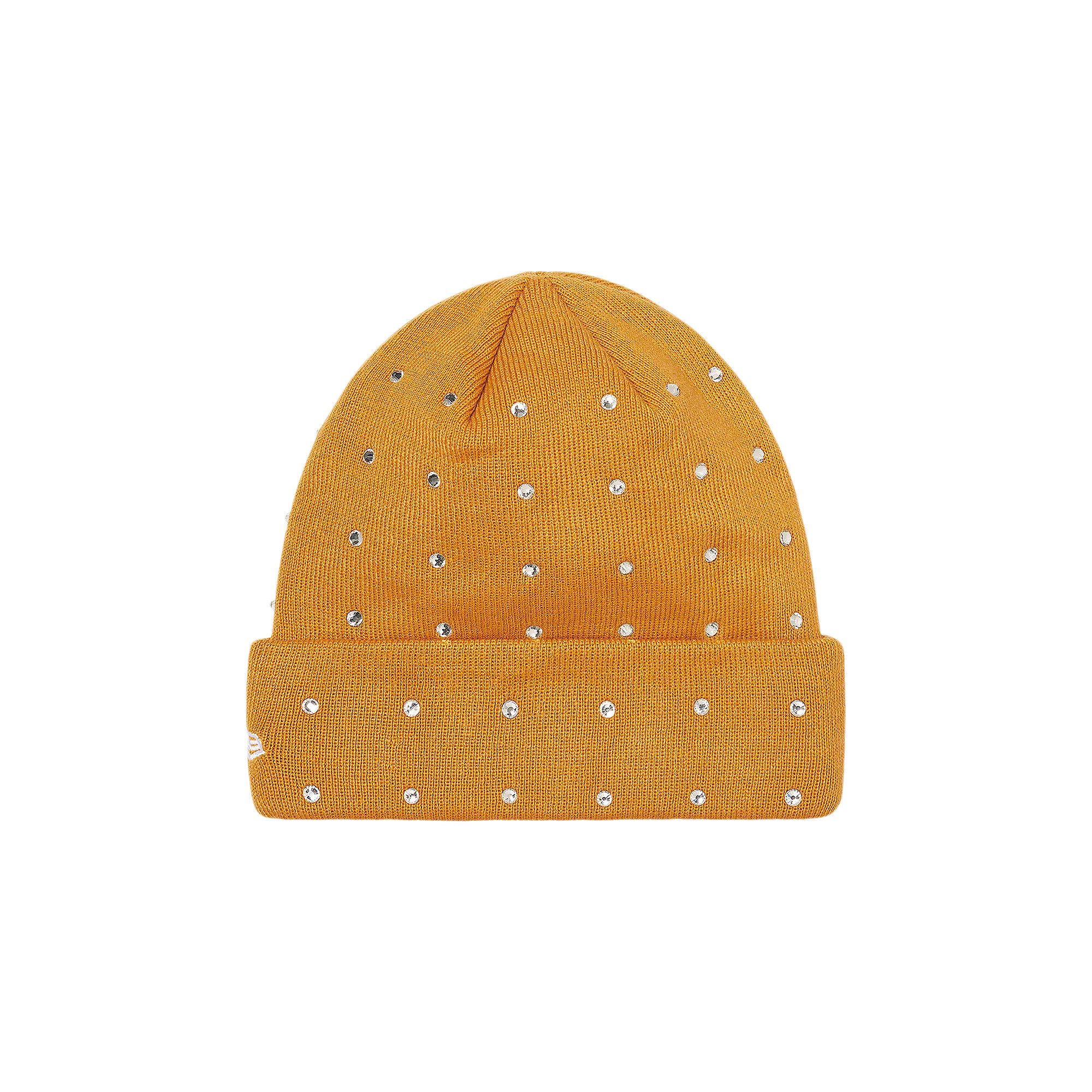 Buy Supreme x New Era Rhinestone Beanie 'Light Mustard' - FW21BN53