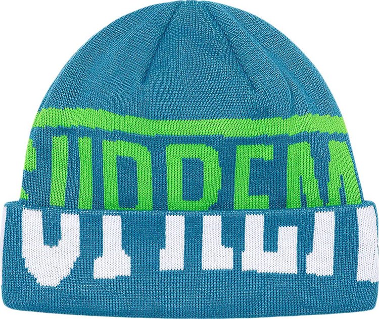 Supreme New Era 2 Tone Logo Beanie Teal