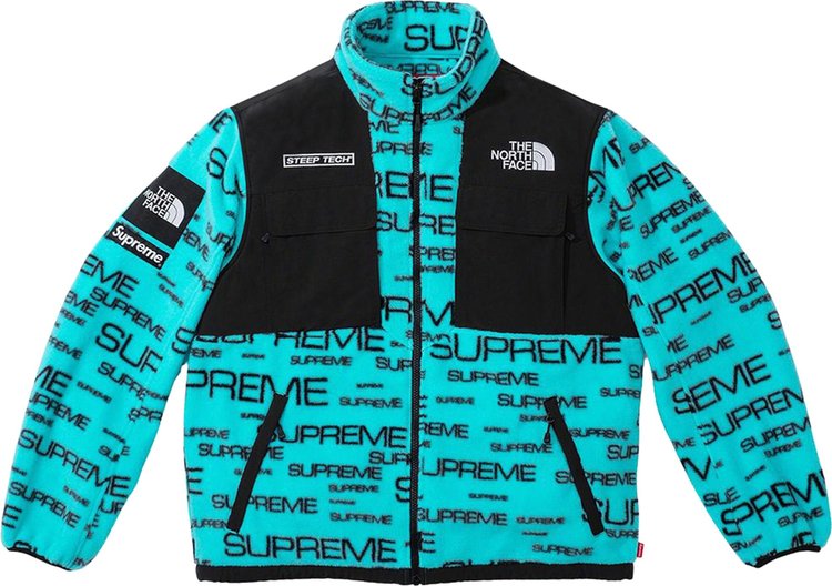 Supreme x The North Face Steep Tech Fleece Jacket Teal