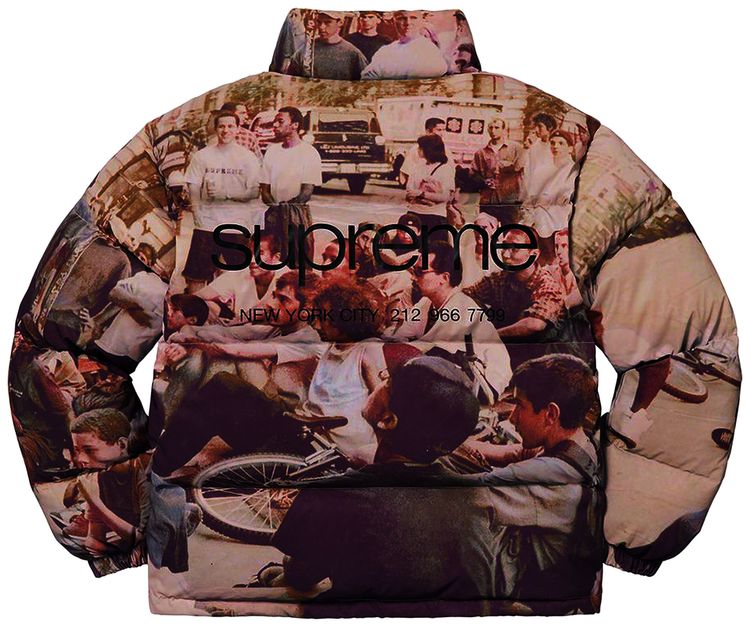 Supreme Lafayette Reflective Down Jacket Multicolor