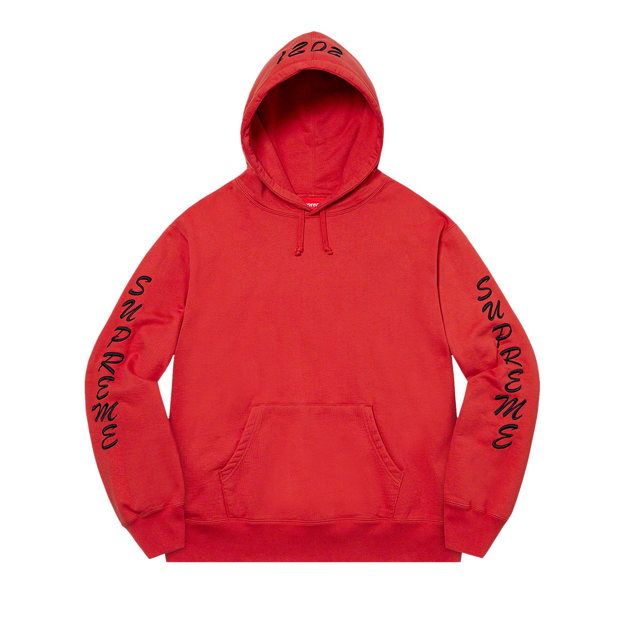 【Supreme】On God Hooded Sweatshirt★Burnt Red★24FW★ Supreme Hoodie 24FW On God Hooded Sweatshirt M Cotton RED