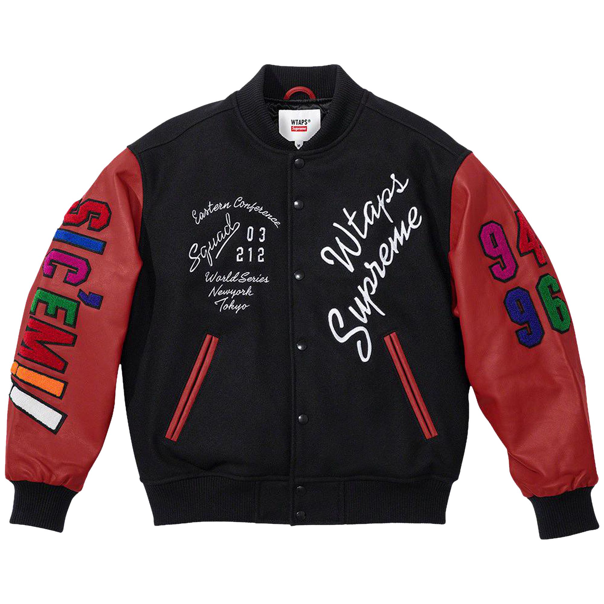 楽天 送料無料にならない Buy Supreme BLACK FW21J119 - 'Black' Jacket Varsity WTAPS x ジャケット・アウター