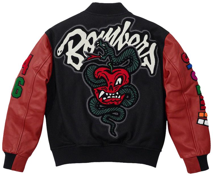 Supreme x WTAPS Varsity Jacket Black