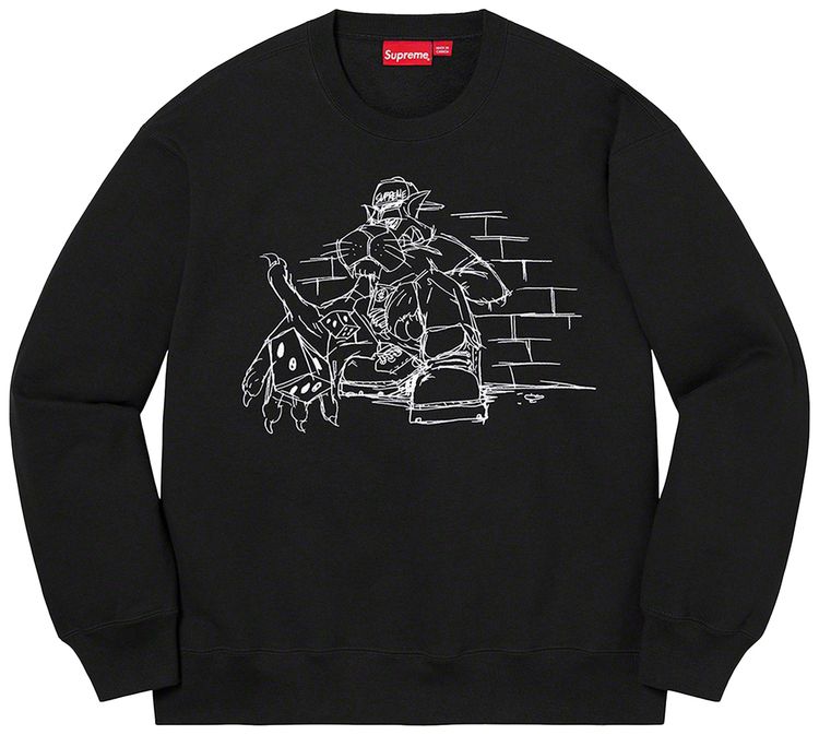 Supreme Dice Crewneck Black