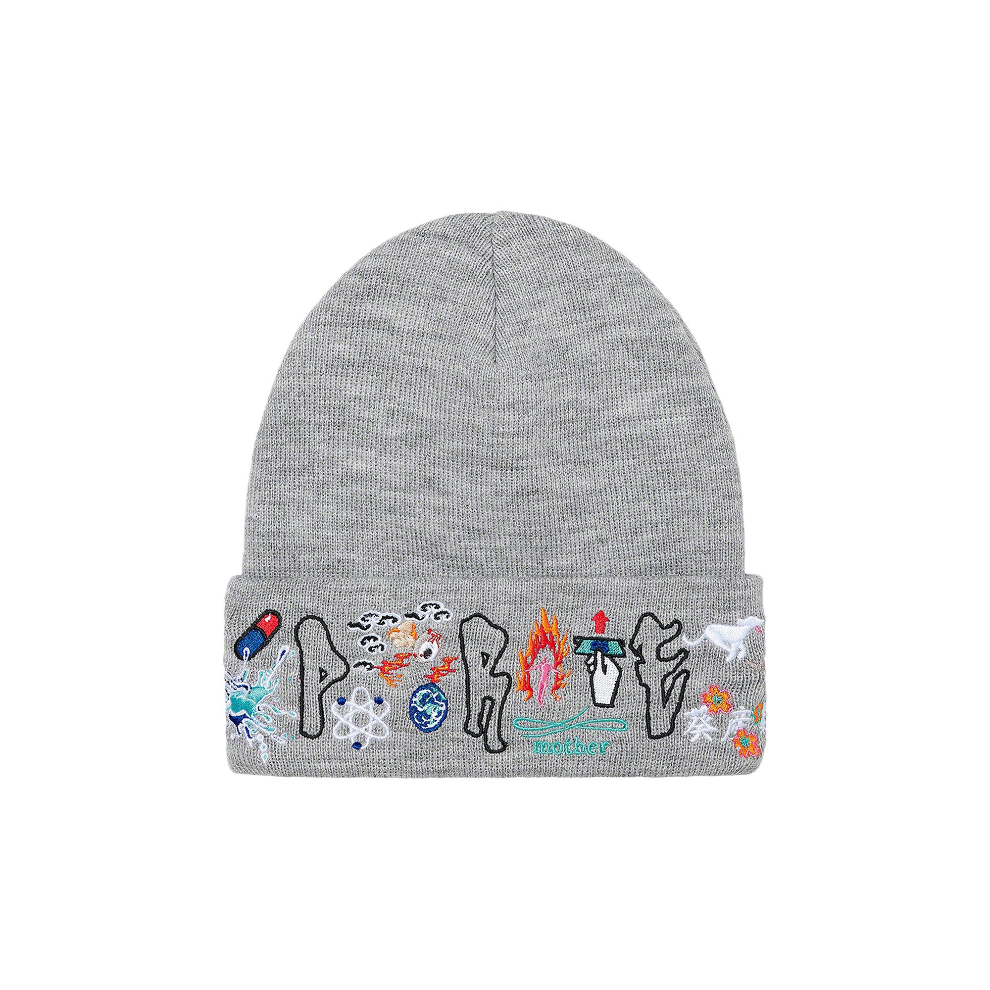Buy Supreme AOI Icons Beanie 'Heather Grey' - FW21BN62