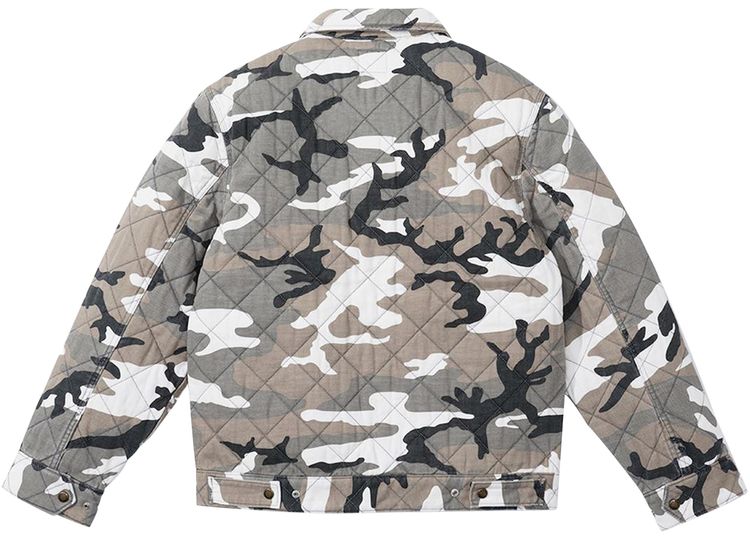 Supreme x Dickies Quilted Work Jacket Grey Camo
