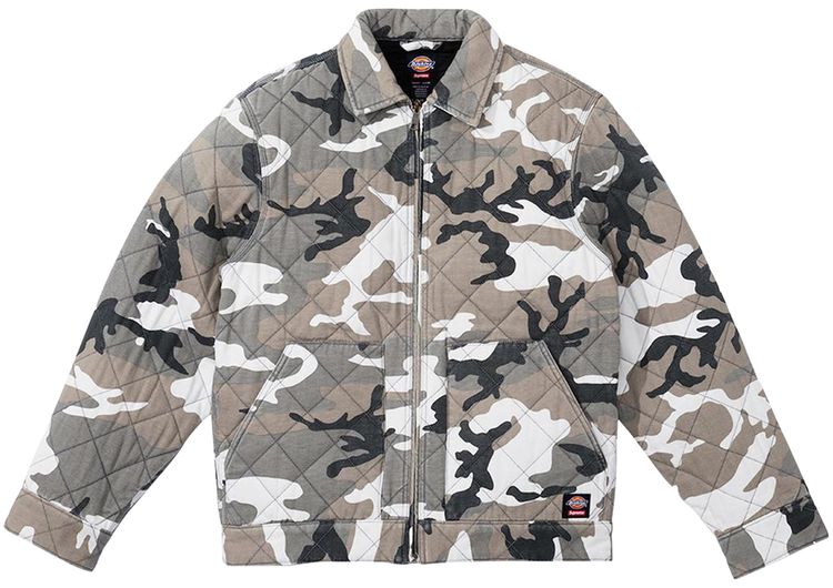 Supreme x Dickies Quilted Work Jacket Grey Camo