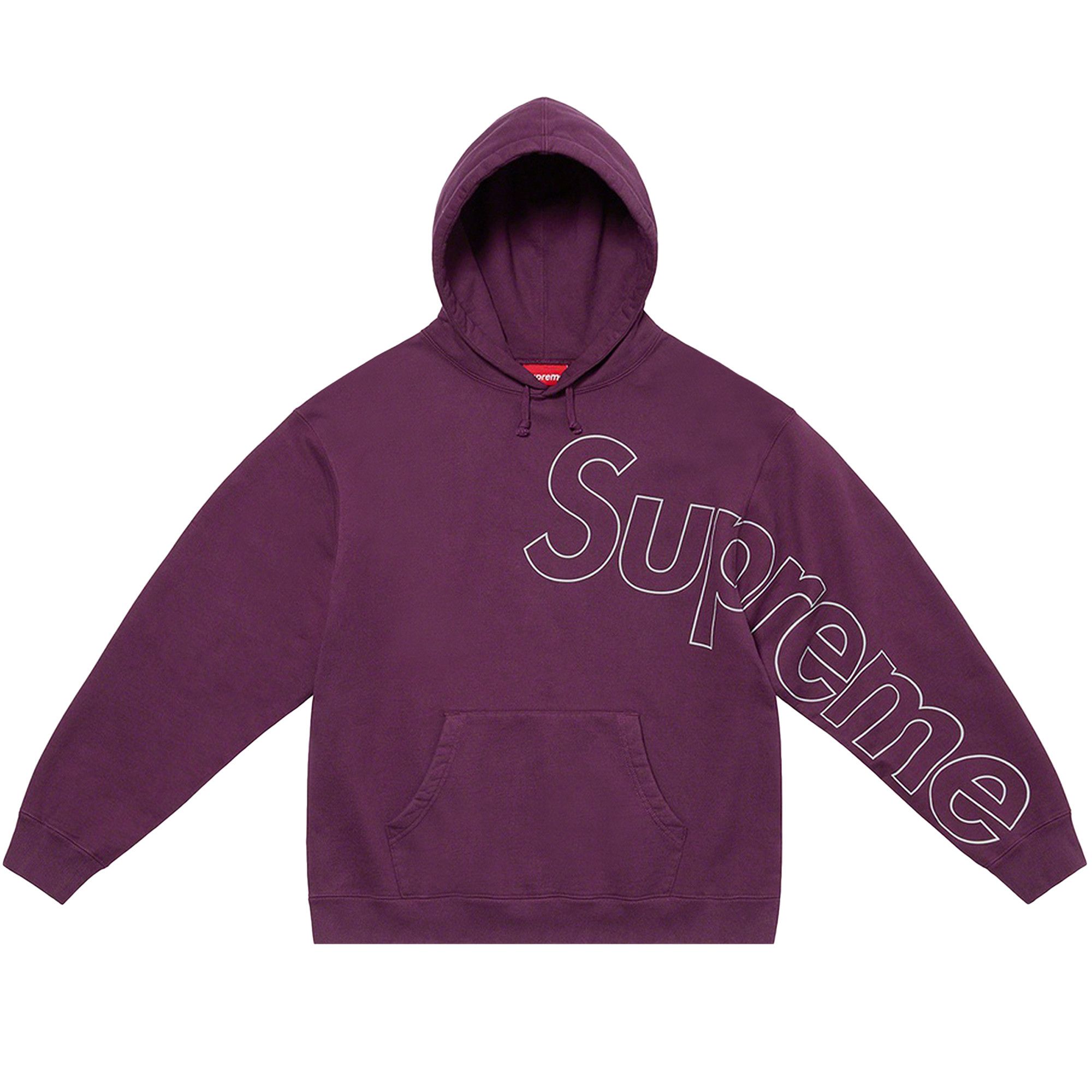 Buy Supreme Reflective Hooded Sweatshirt 'Eggplant' - FW21SW82