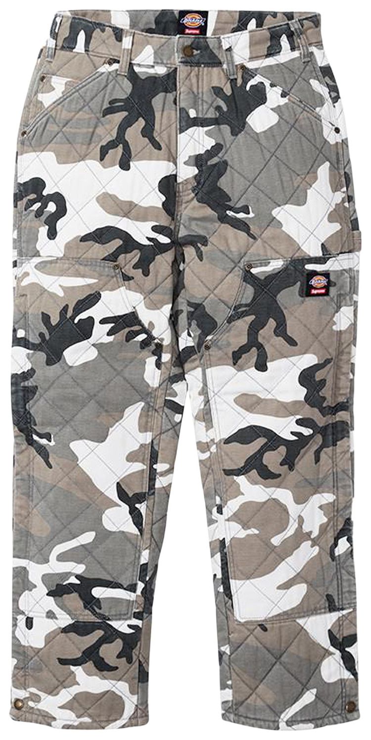 Supreme x Dickies Quilted Double Knee Painter Pant Grey Camo