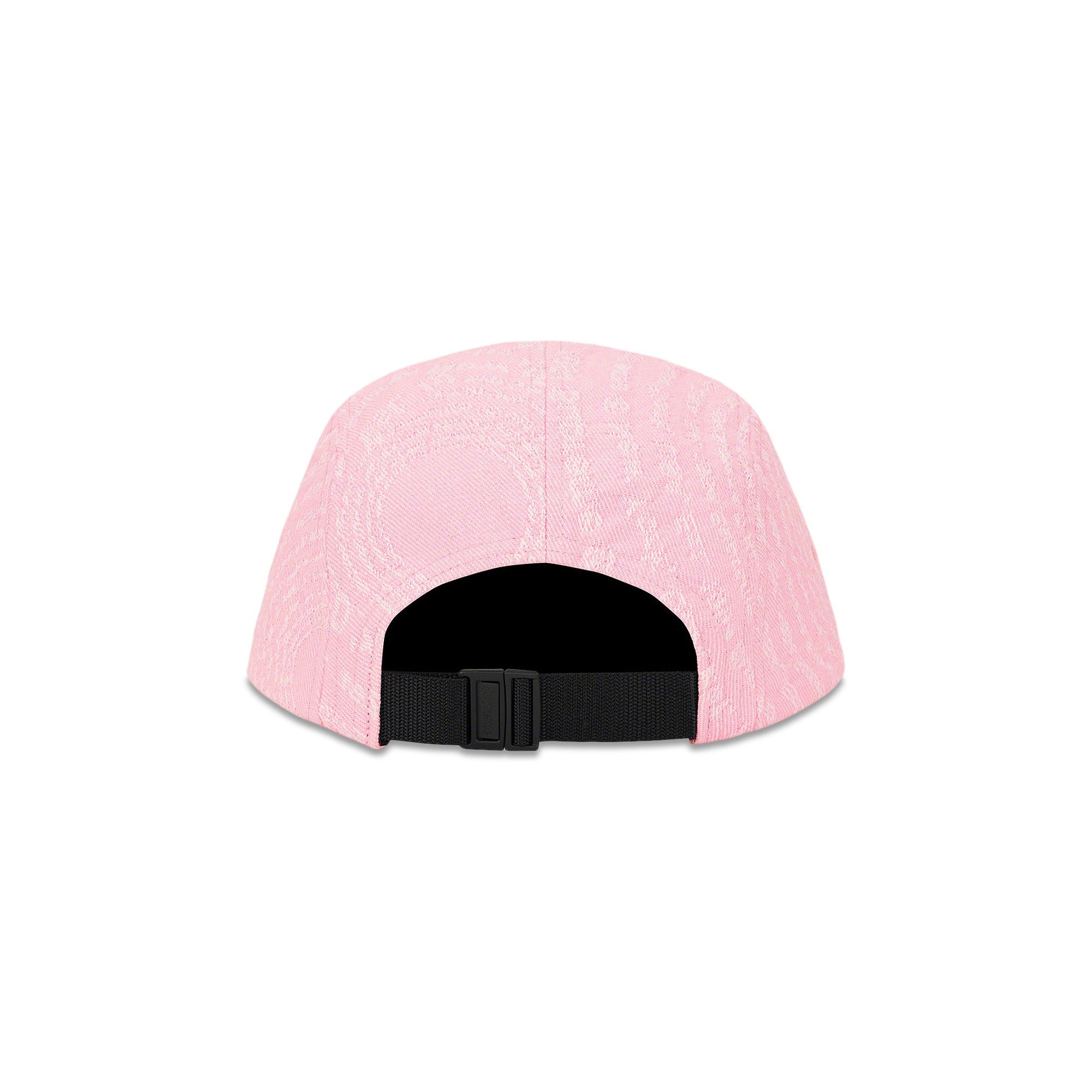 Buy Supreme Circles Jacquard Denim Camp Cap 'Pink' - FW21H94