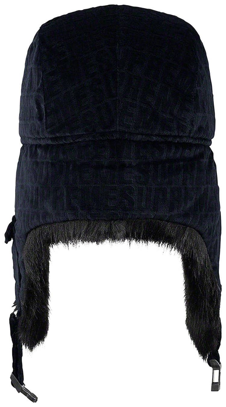Supreme Velvet Pattern Trooper Black