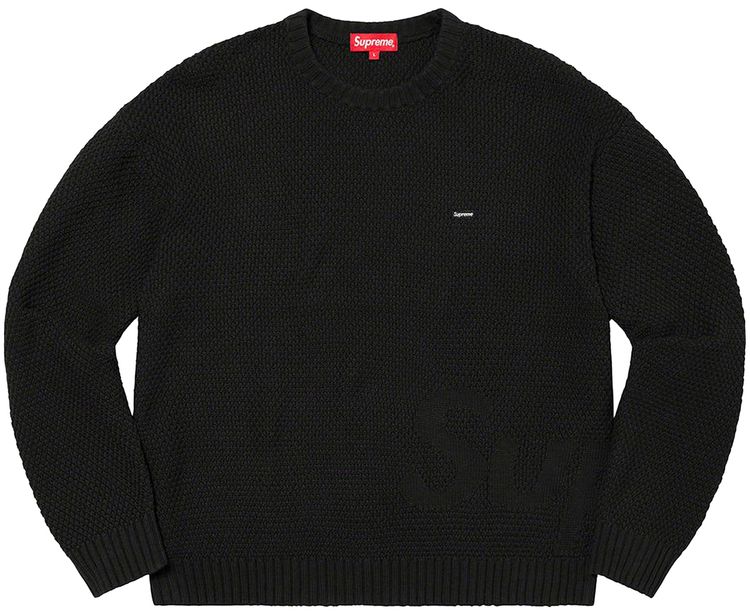 Supreme Worn Brushed Sweater Black