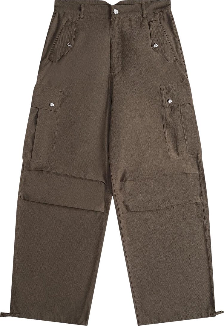 Rhude Seersucker Parachute Pant Olive