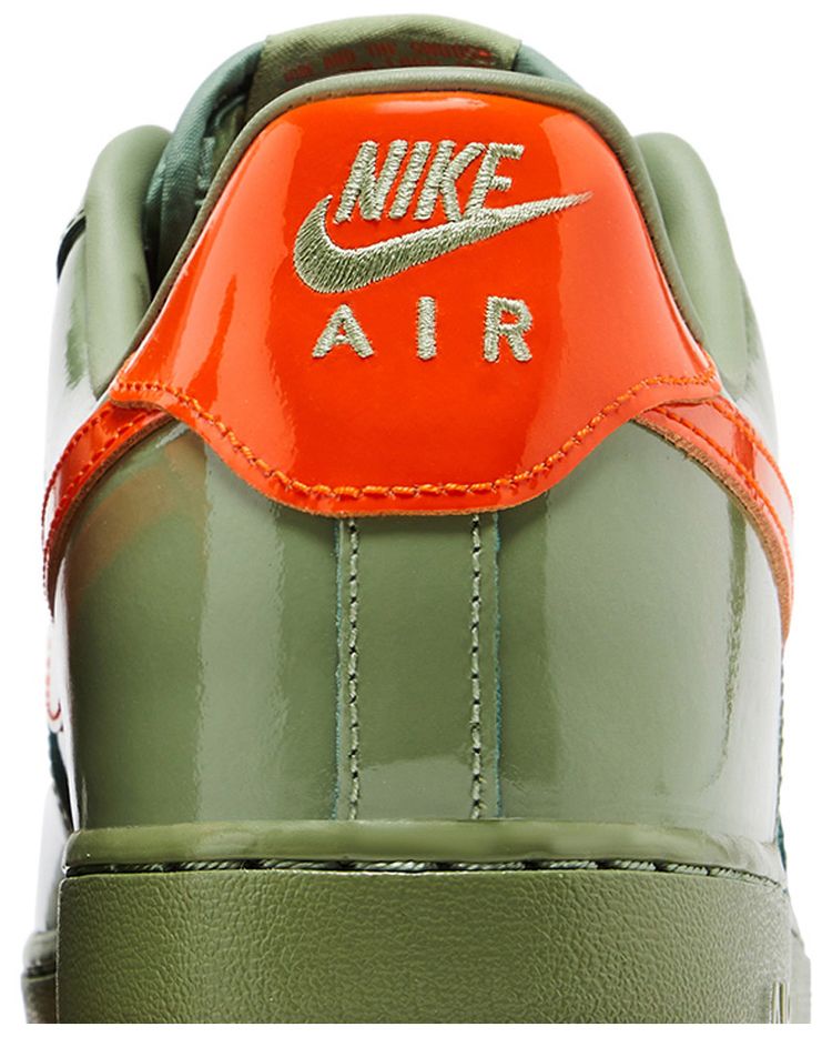 Nike Air Force 1 Low 07 Premium Oil Green Safety Orange