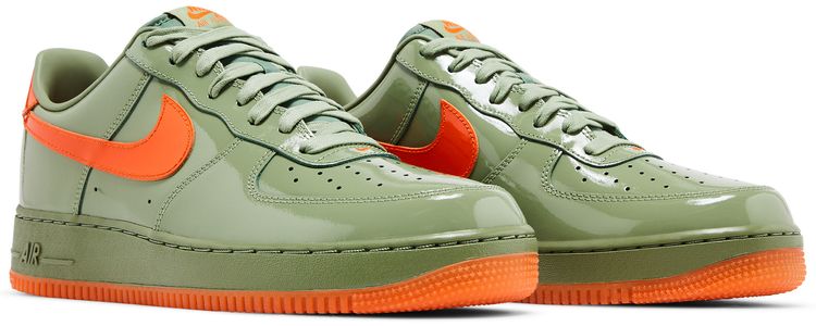 Nike Air Force 1 Low 07 Premium Oil Green Safety Orange