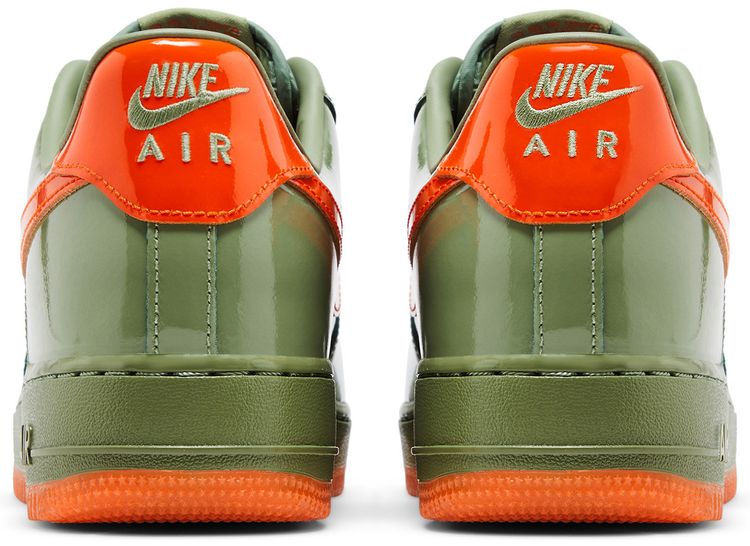 Nike Air Force 1 Low 07 Premium Oil Green Safety Orange