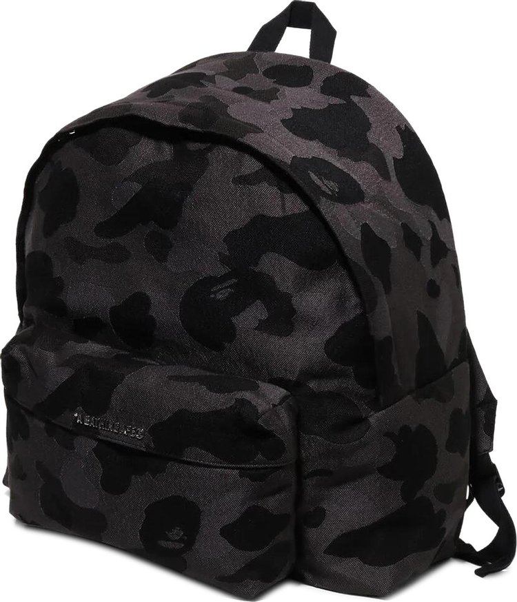 BAPE Solid Camo Jacquard Daypack Black