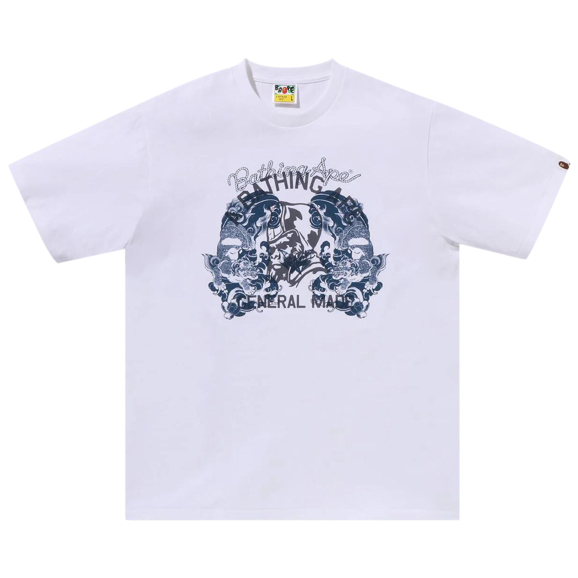Buy BAPE Japanese Tattoo On General Tee 'White' - 1K80 110