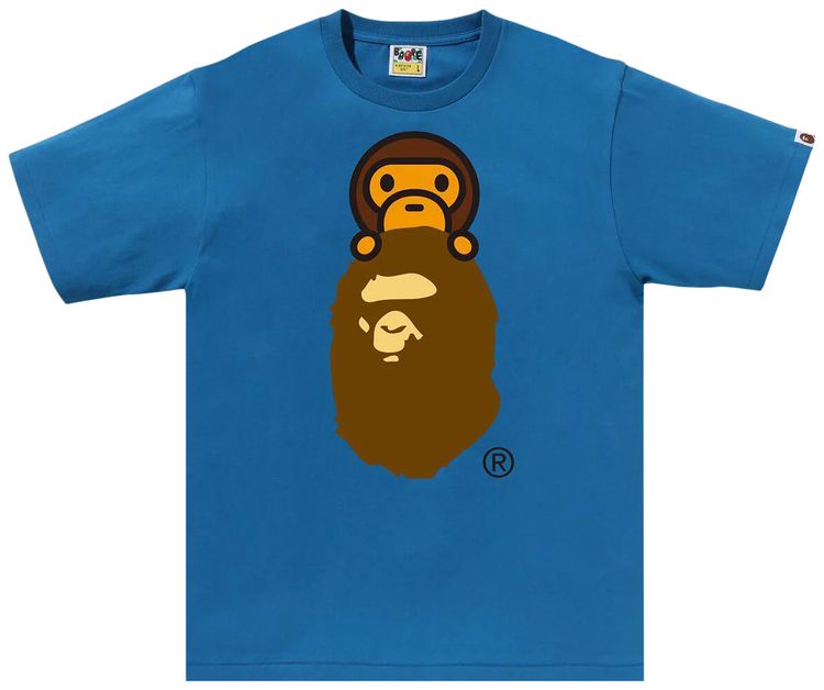 BAPE Milo On Ape Head Tee Blue