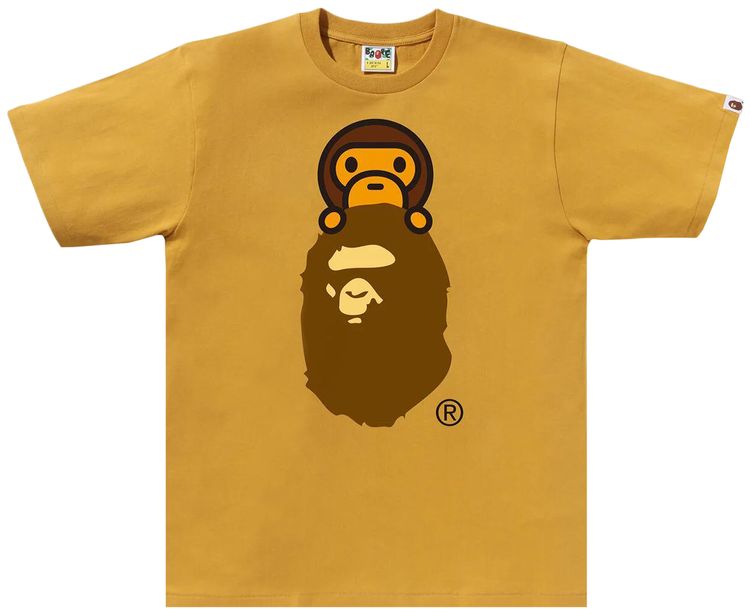 BAPE Milo On Ape Head Tee Yellow
