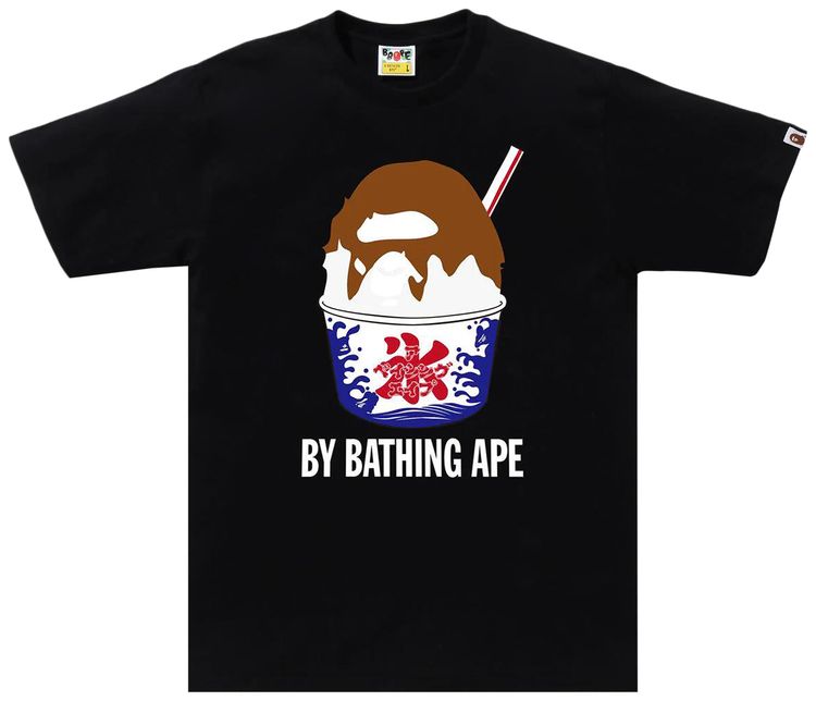 BAPE Shave Ice By Bathing Ape Tee Black