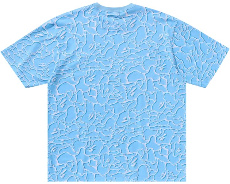 BAPE ABC Sea Surface Camo Relaxed Fit Tee Blue
