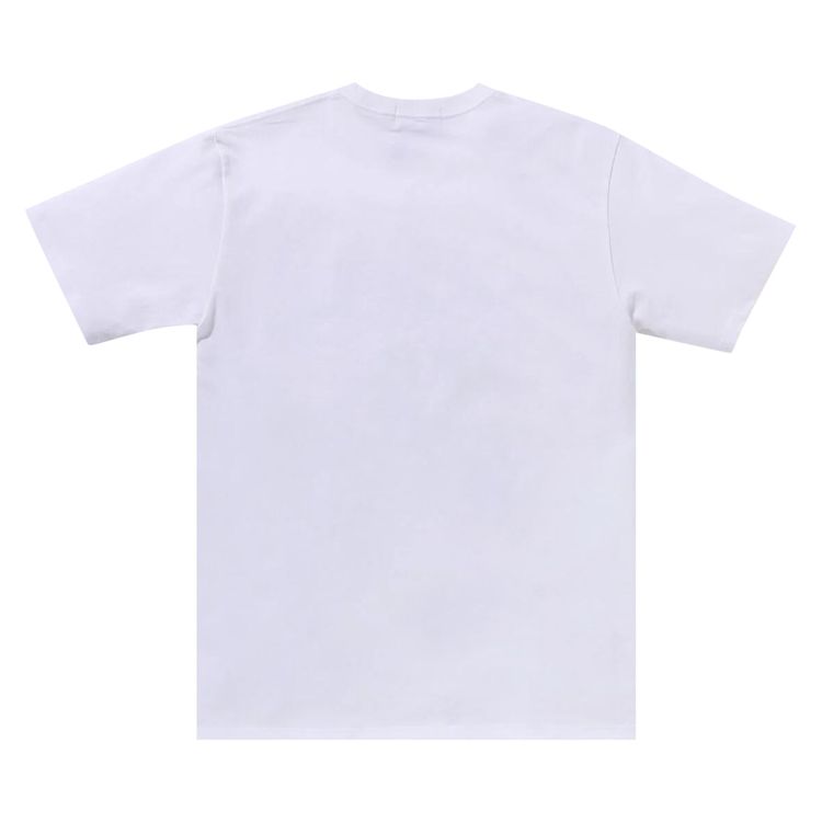 BAPE ABC Sea Surface Camo Pocket College Tee White