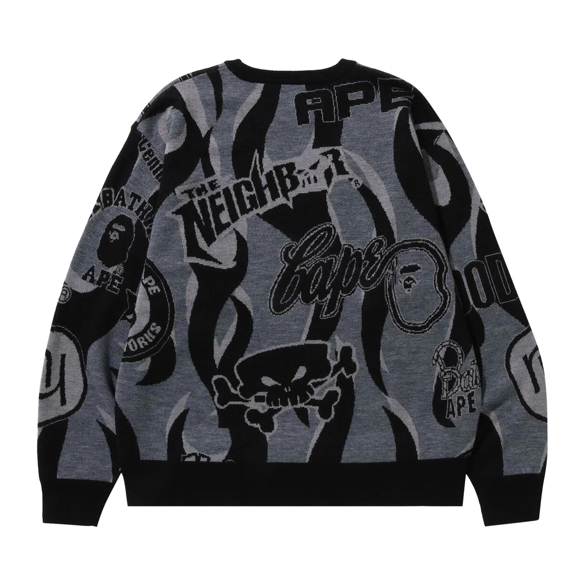 割引 x BAPE Buy Neighborhood 120 1J23 - 'Black' Knit Fit Relaxed トップス