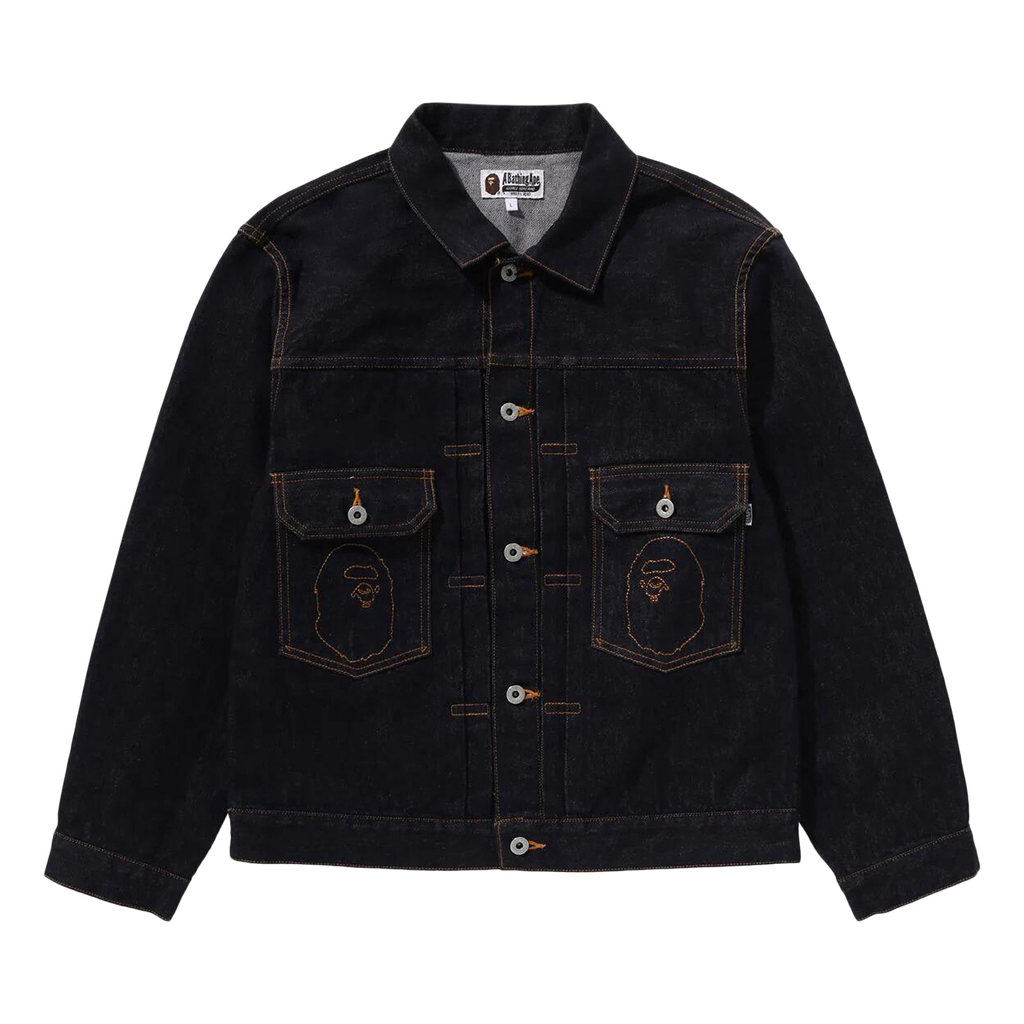 Buy BAPE Ape Head Denim Jacket 'Indigo' - 1K20 140 014
