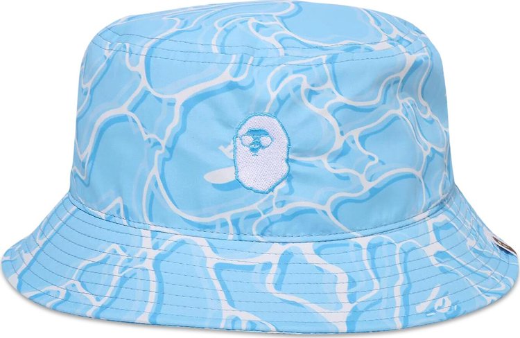 BAPE ABC Sea Surface Camo Bucket Hat Blue