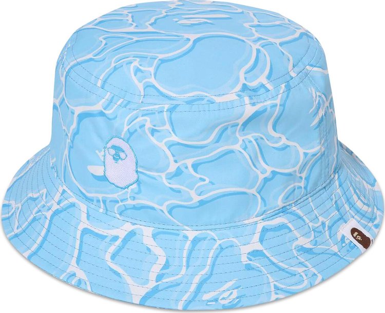 BAPE ABC Sea Surface Camo Bucket Hat Blue