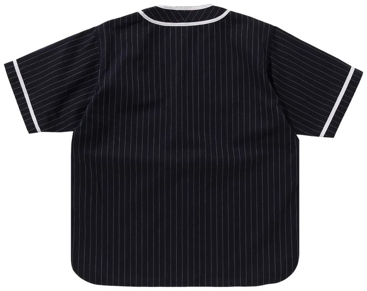 BAPE A Bathing Ape Baseball Shirt Navy